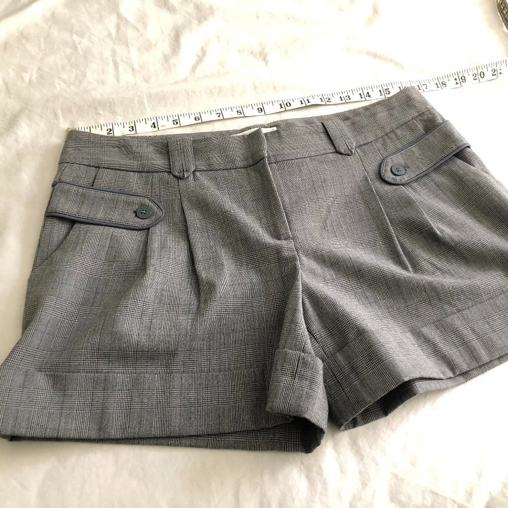 To The Max Gray Plaid Dressy Shorts